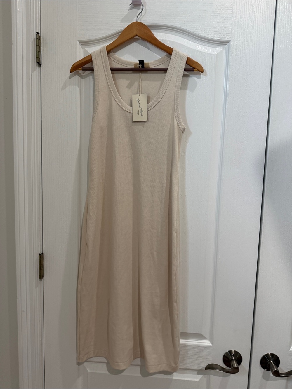 Universal thread Size M Sleeveless Tank Midi Dress - Cream NWT